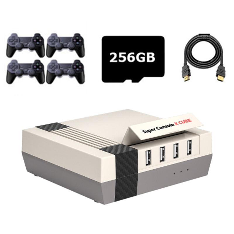 KINHANK Super Console X Cube HD Classic Game Console with 4 Wireless Controllers, 256GB Mini Video Games (EU Plug) KINHANK Super Console X Cube HD Classic Game Console with 4 Wireless Controllers, 256GB Mini Video Games (EU Plug)